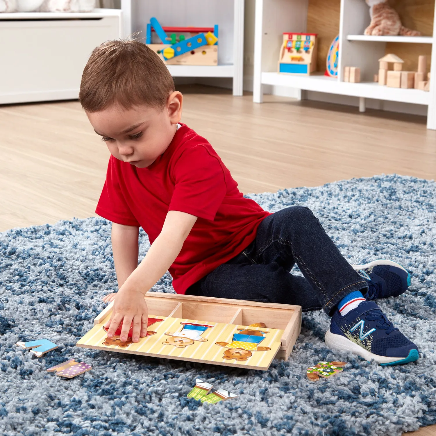 Melissa & Doug Bear Family houten puzzel 45 dlg