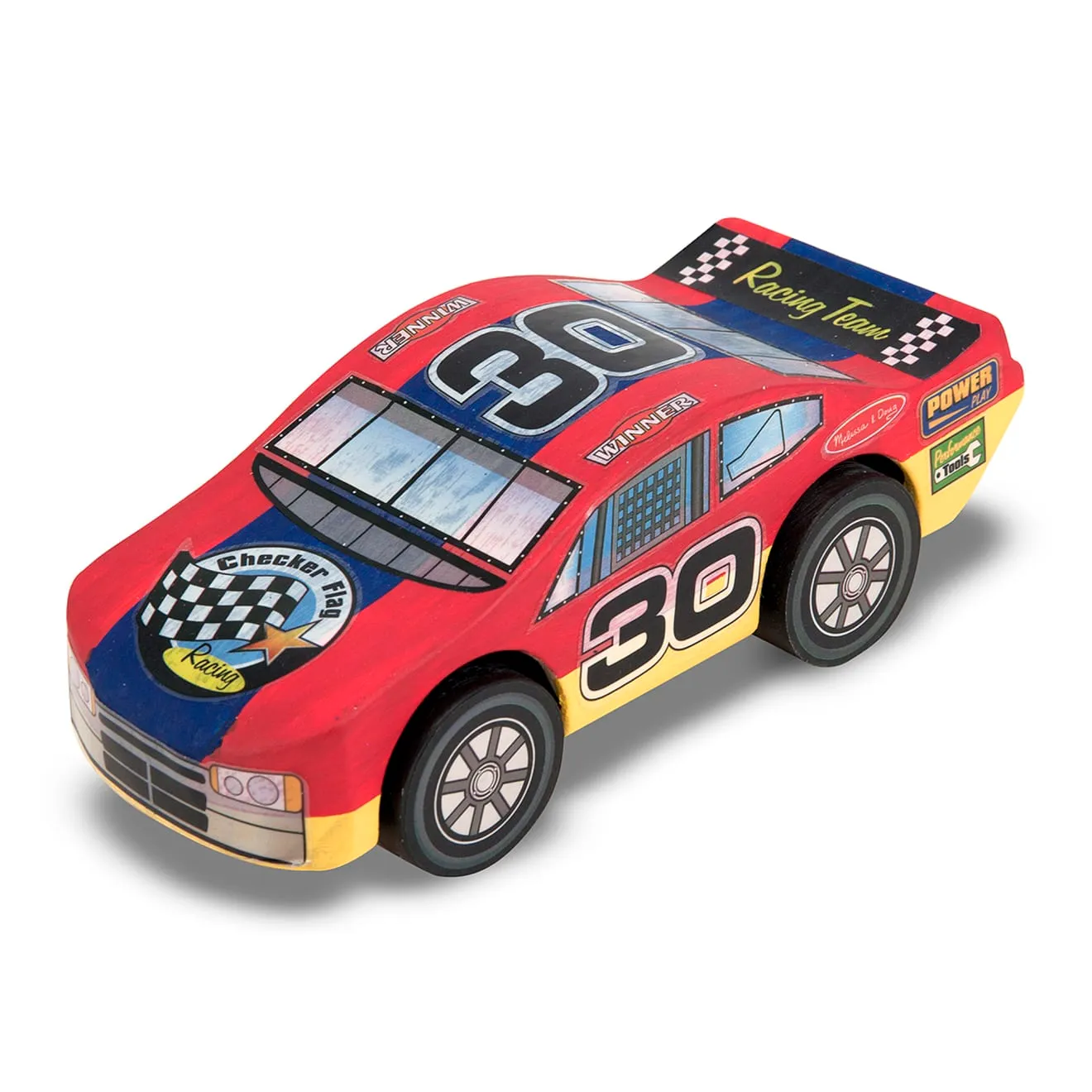 Melissa & Doug Decorate-Your-Own Wooden Race Car knutselset hout