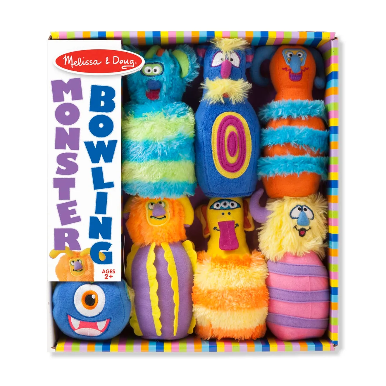 Melissa & Doug Monster Bowling kegelspel 6 knuffels