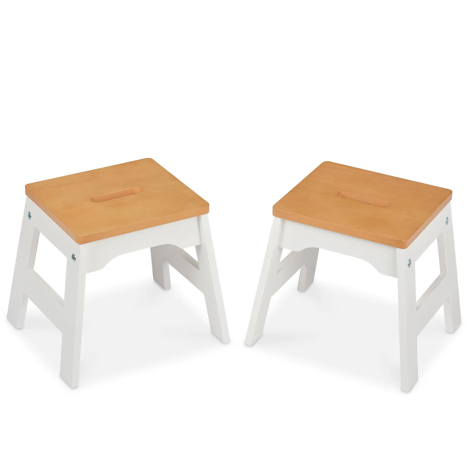 Melissa & Doug Wooden Stools krukjes 2 stuks 28 cm
