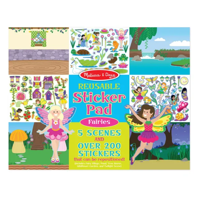 Melissa & Doug Fairies herbruikbare stickerpad 165+ stickers