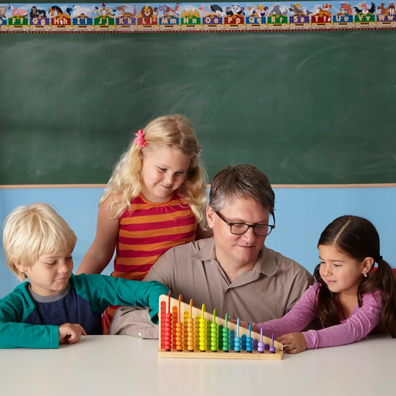 Melissa & Doug Add & Subtract Abacus telraam hout