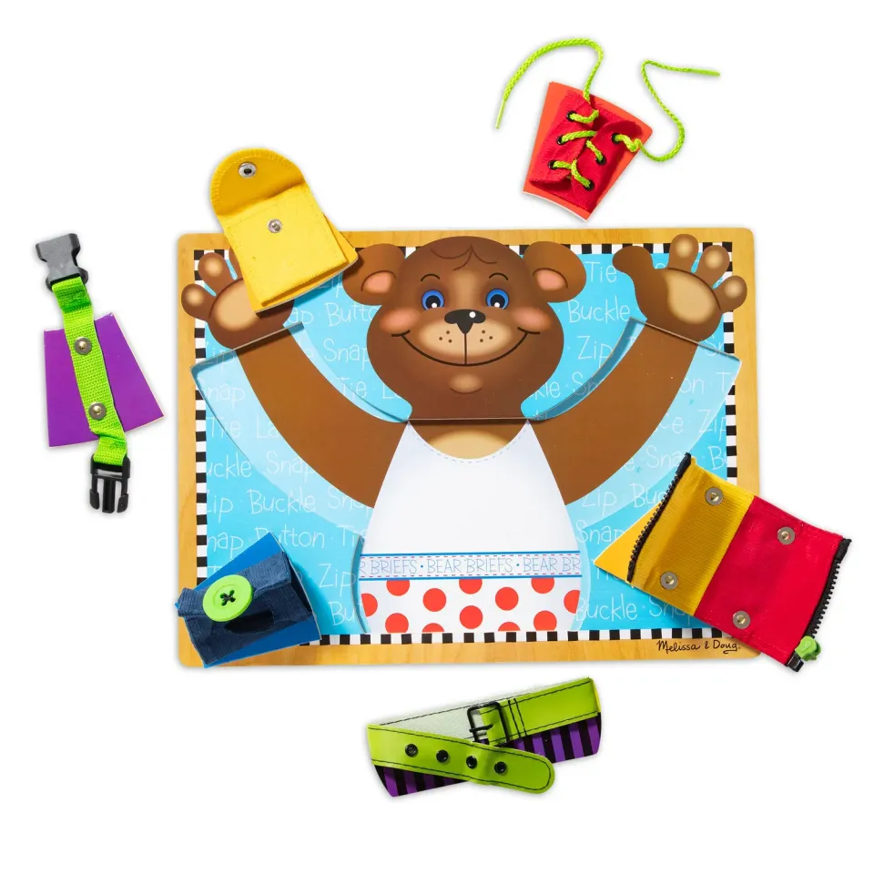 Melissa & Doug Basic Skills puzzelbord hout beer