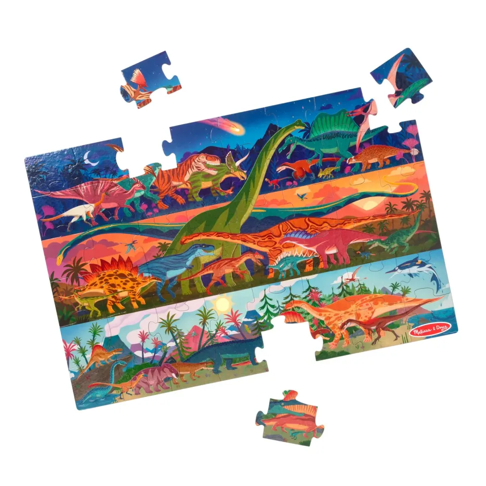 Melissa & Doug Dinosaur vloerpuzzel 48 stukjes 91x61 cm
