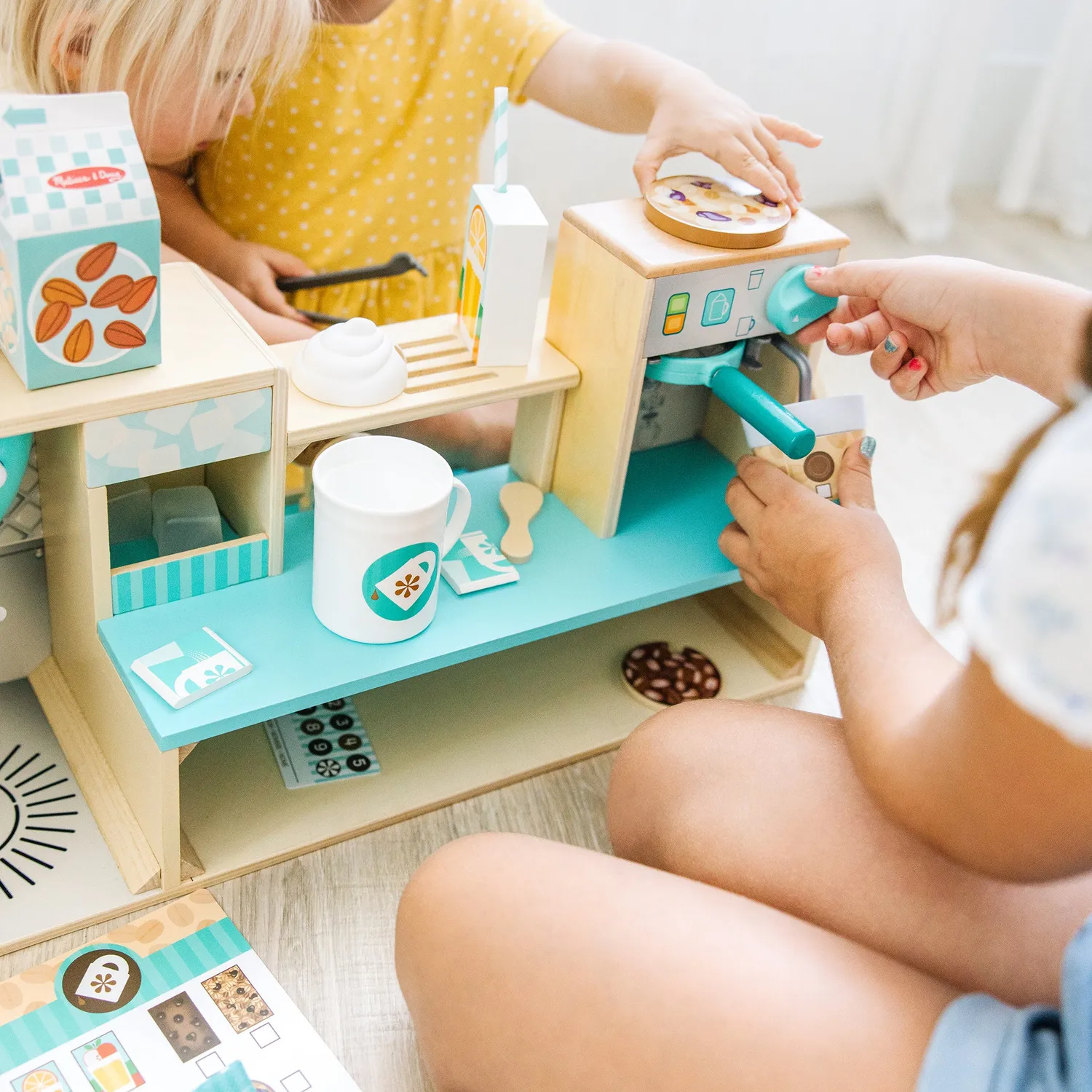 Melissa & Doug Cafe Barista koffiewinkeltje hout 35-delig
