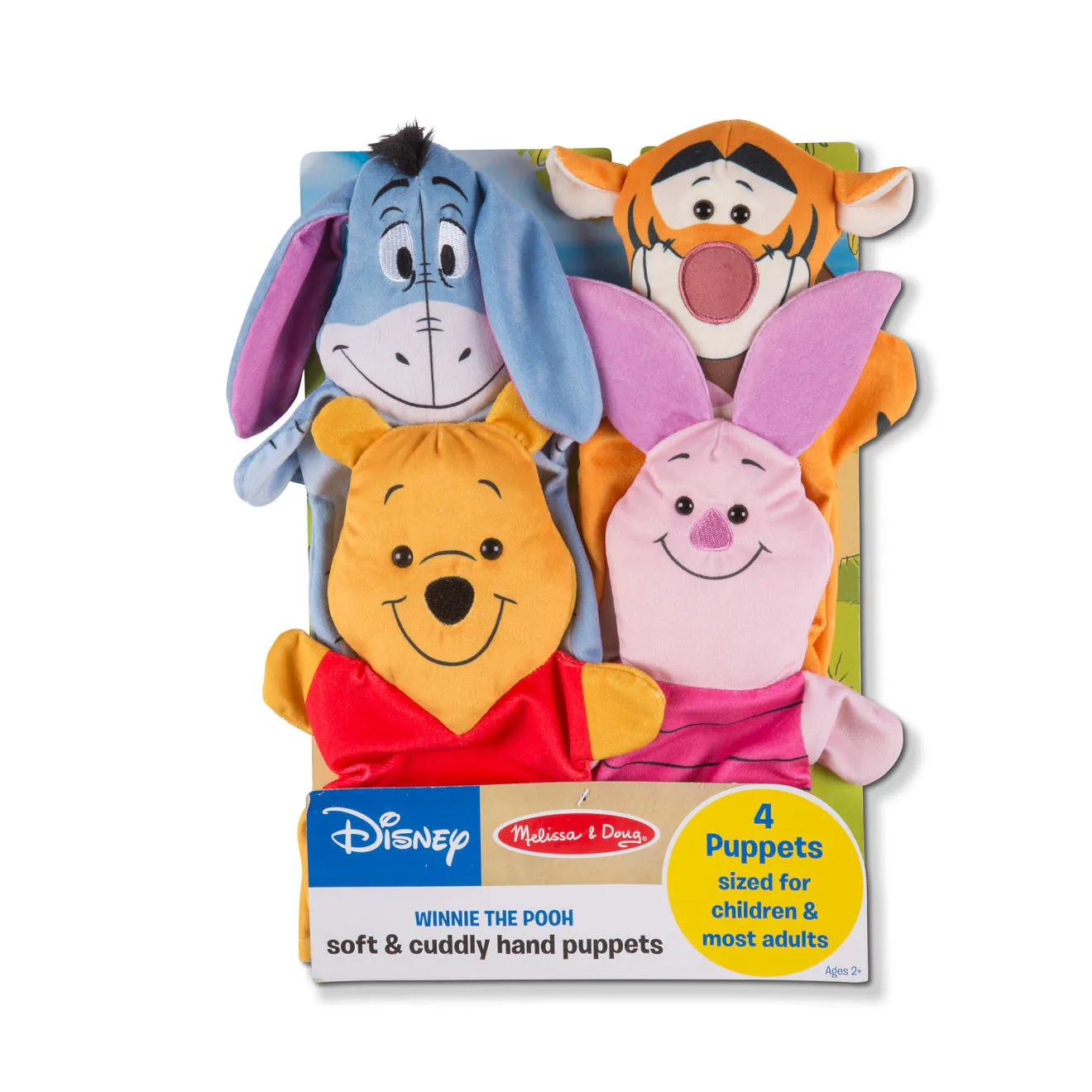 Melissa & Doug Disney Winnie the Pooh handpoppen set 4 stuks
