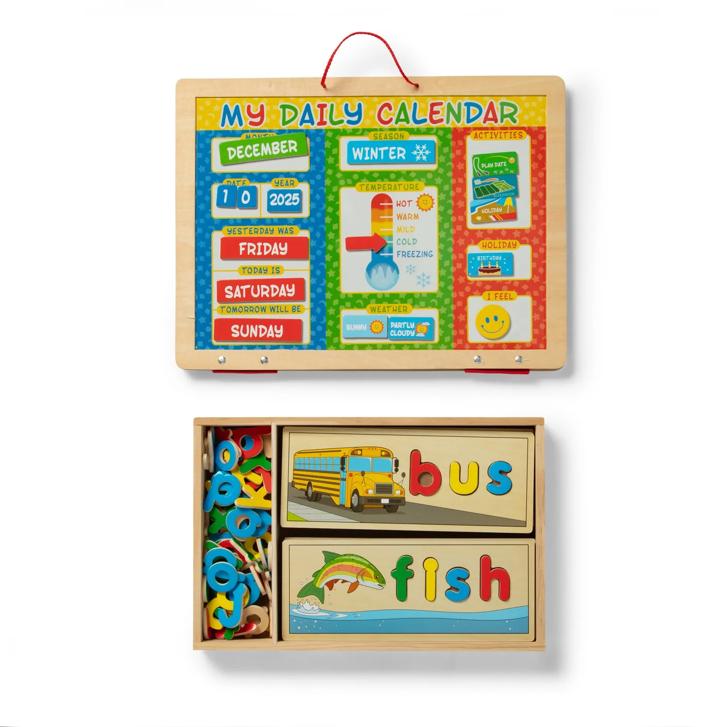 Melissa & Doug Early Learner Gift Bundle leerset 2-delig hout