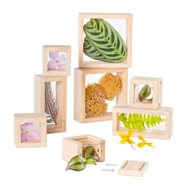 Guidecraft Treasure Blocks sensorische blokken transparant 8 stuks