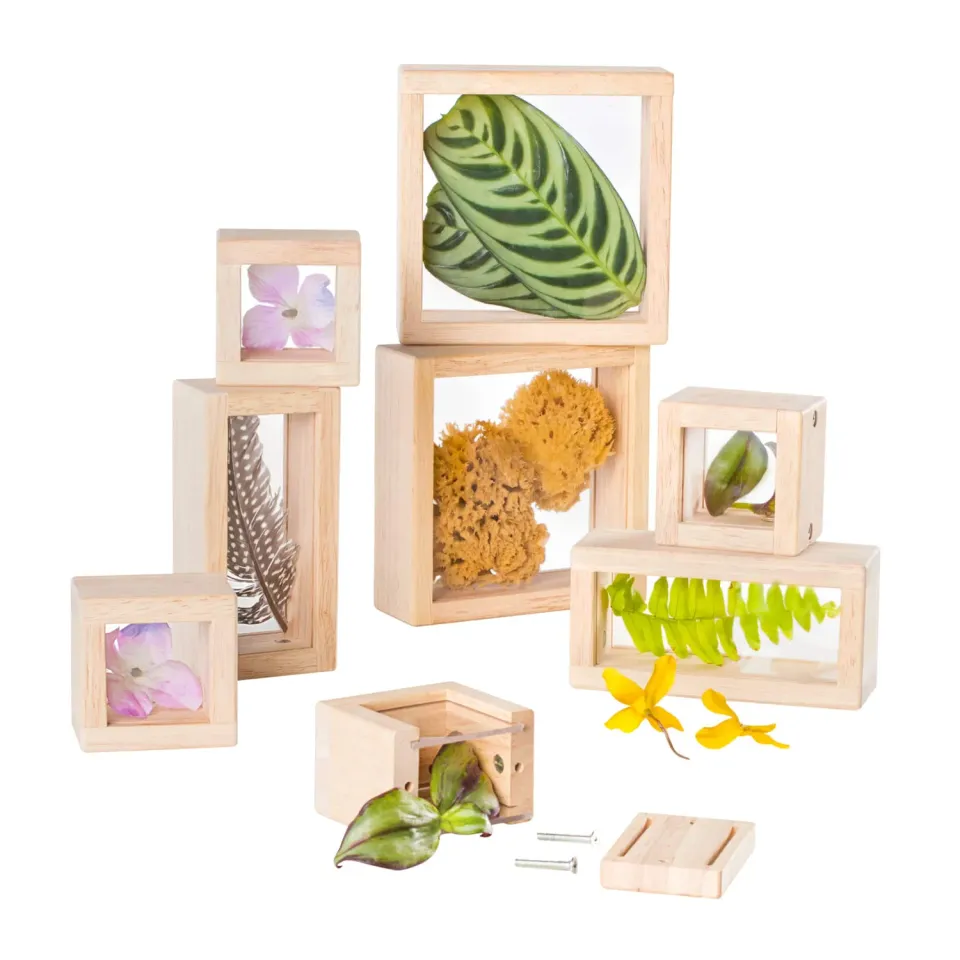 Guidecraft Treasure Blocks sensorische blokken transparant 8 stuks