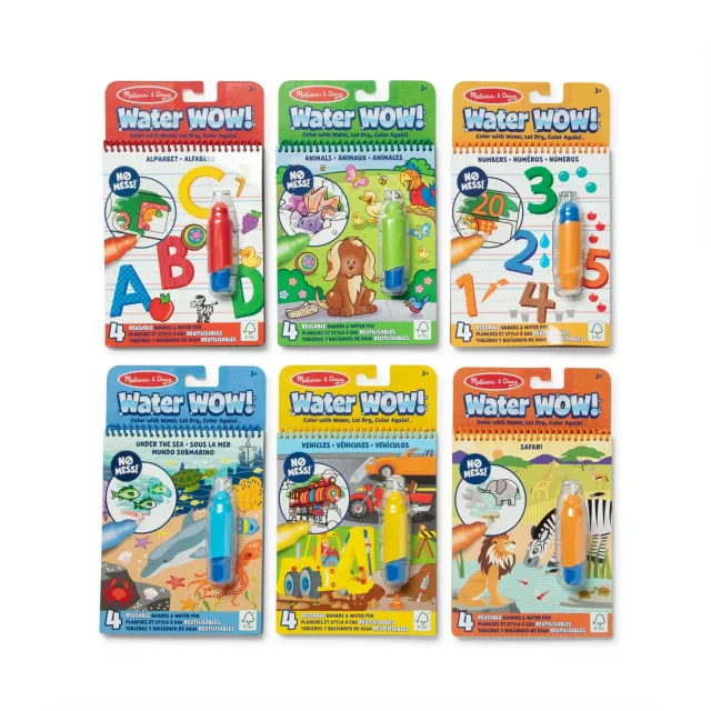 Melissa & Doug Water WOW dieren voertuigen 6-pack