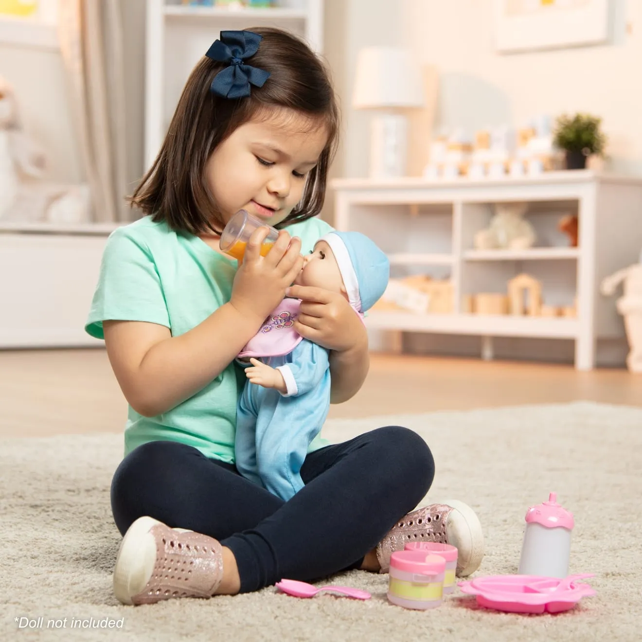 Melissa & Doug Mine to Love Baby Food & Bottle poppenset 8-delig