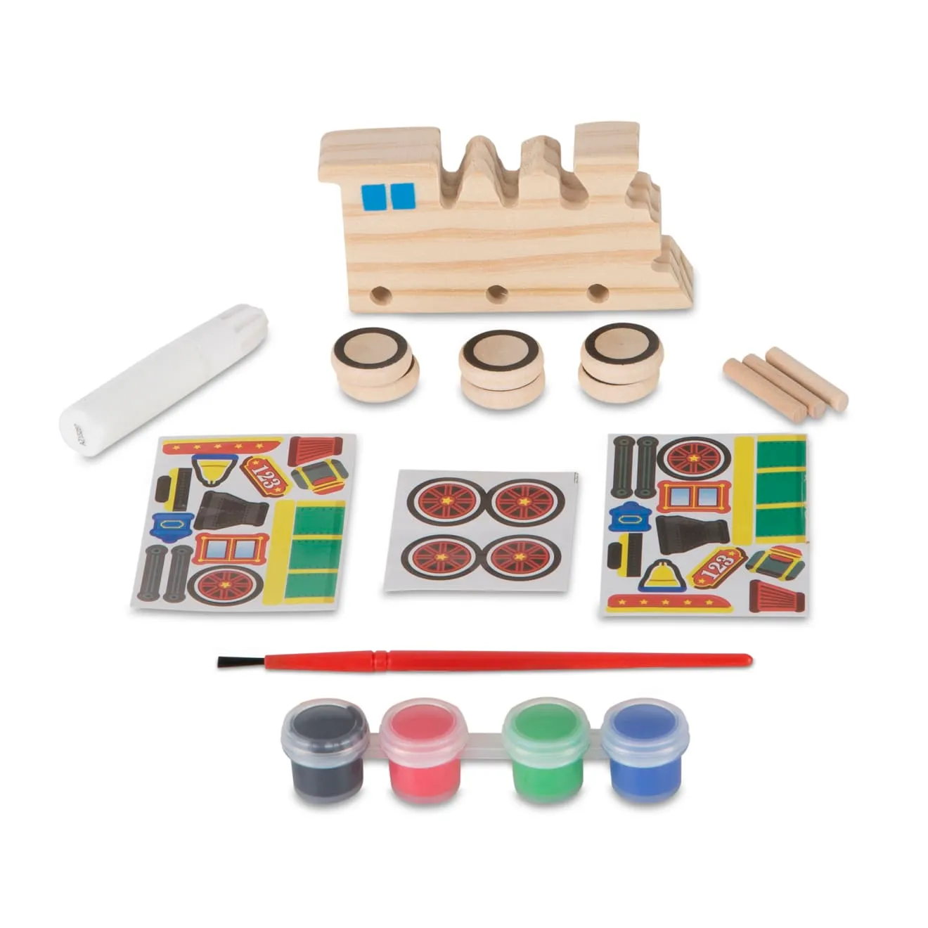 Melissa & Doug Created by Me! Train knutselset houten trein
