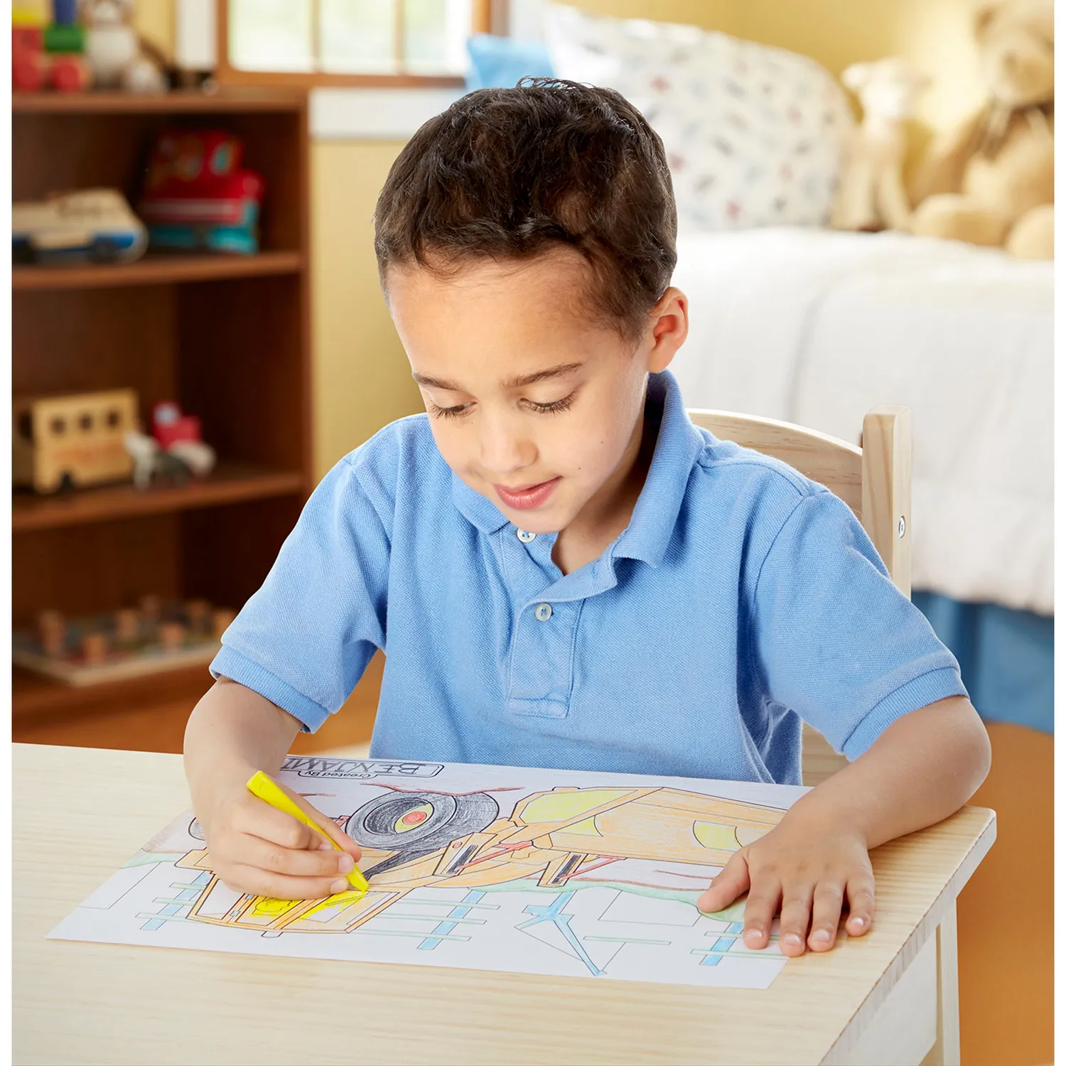Melissa & Doug Jumbo kleurblok 50 pagina's 28x36 cm