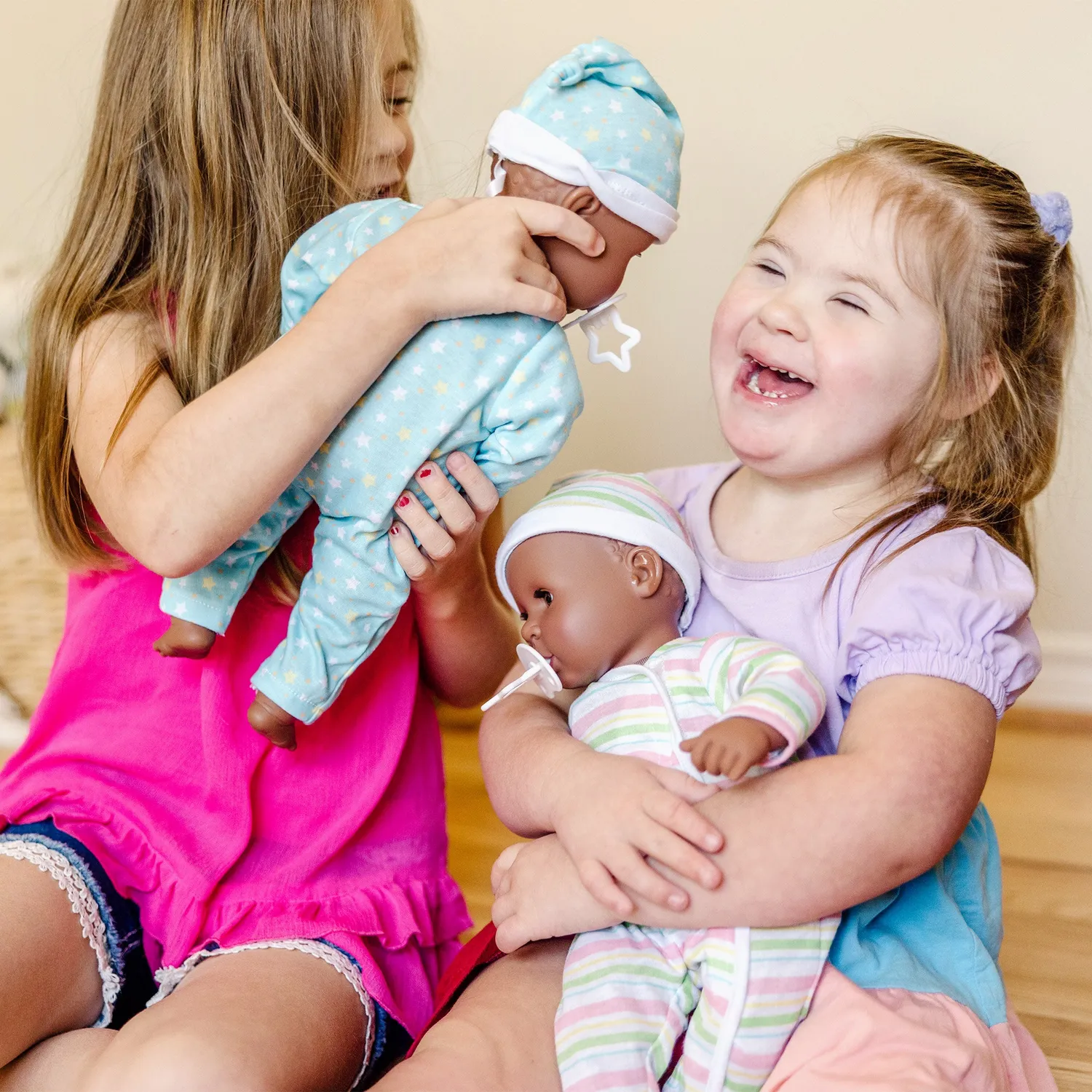 Melissa & Doug Mine to Love Twins Tyler & Taylor poppen 38 cm