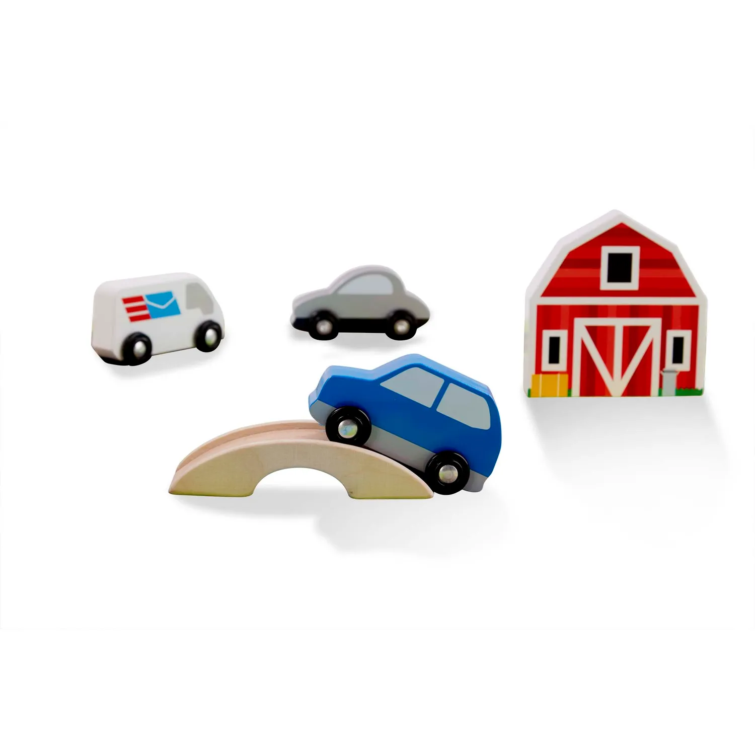 Melissa & Doug Deluxe Road Rug speelkleed 49-delig met autos