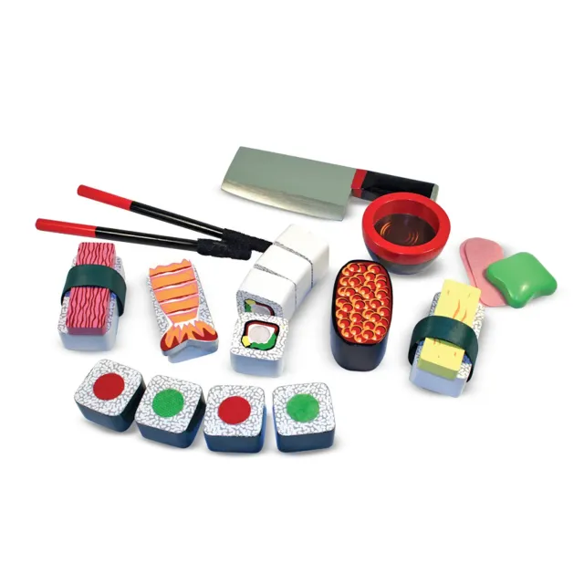 Melissa & Doug Sushi Slicing houten speelset 24-delig