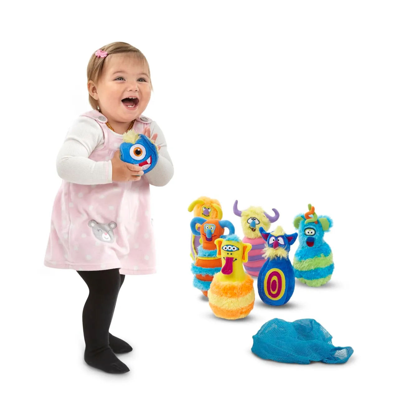 Melissa & Doug Monster Bowling kegelspel 6 knuffels