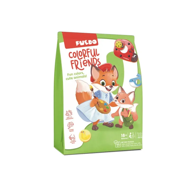 Puedo Colorful Friends memospel dieren kleuren