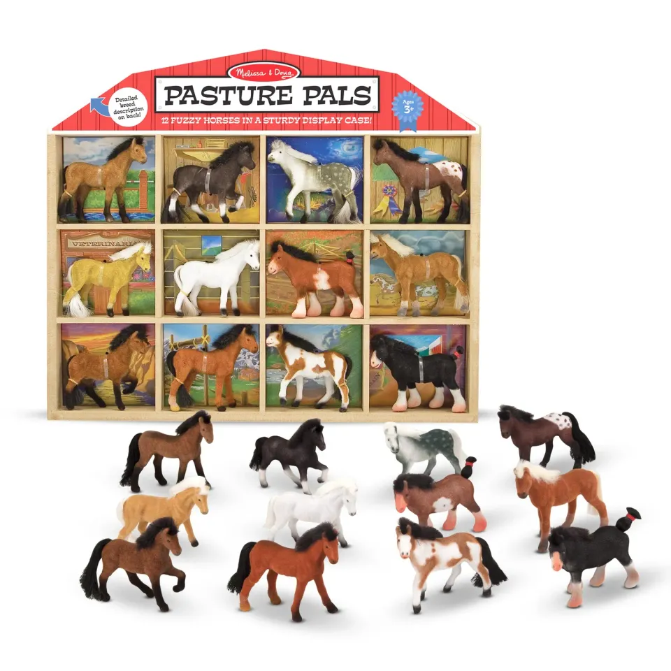 Melissa & Doug Pasture Pals paarden speelset 12-delig