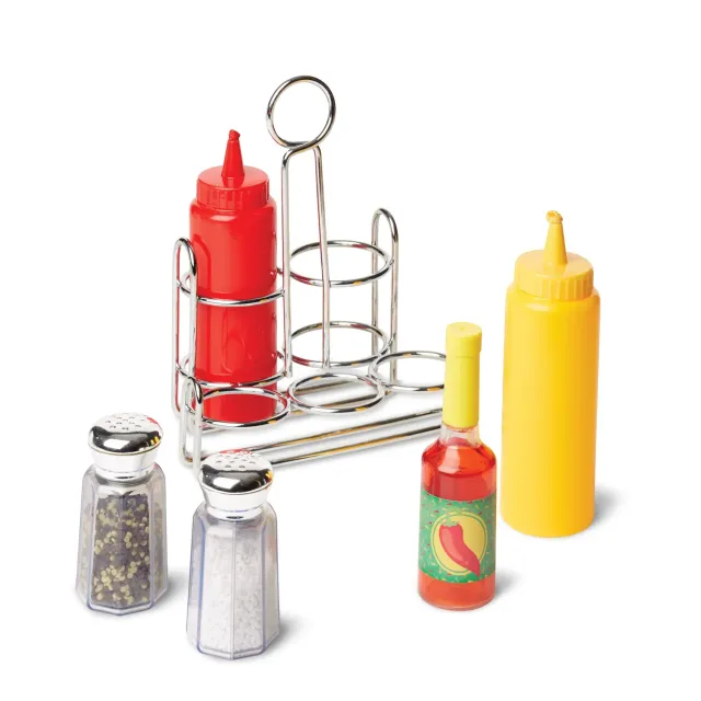 Melissa & Doug Condiments speelgoed keukenset 6-delig