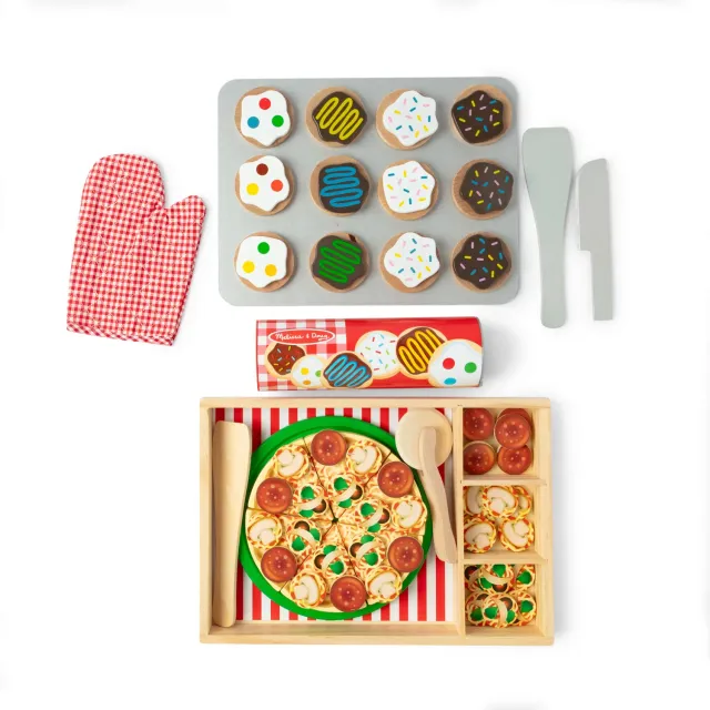 Melissa & Doug Pizza Koekjes speelset hout 2-delig
