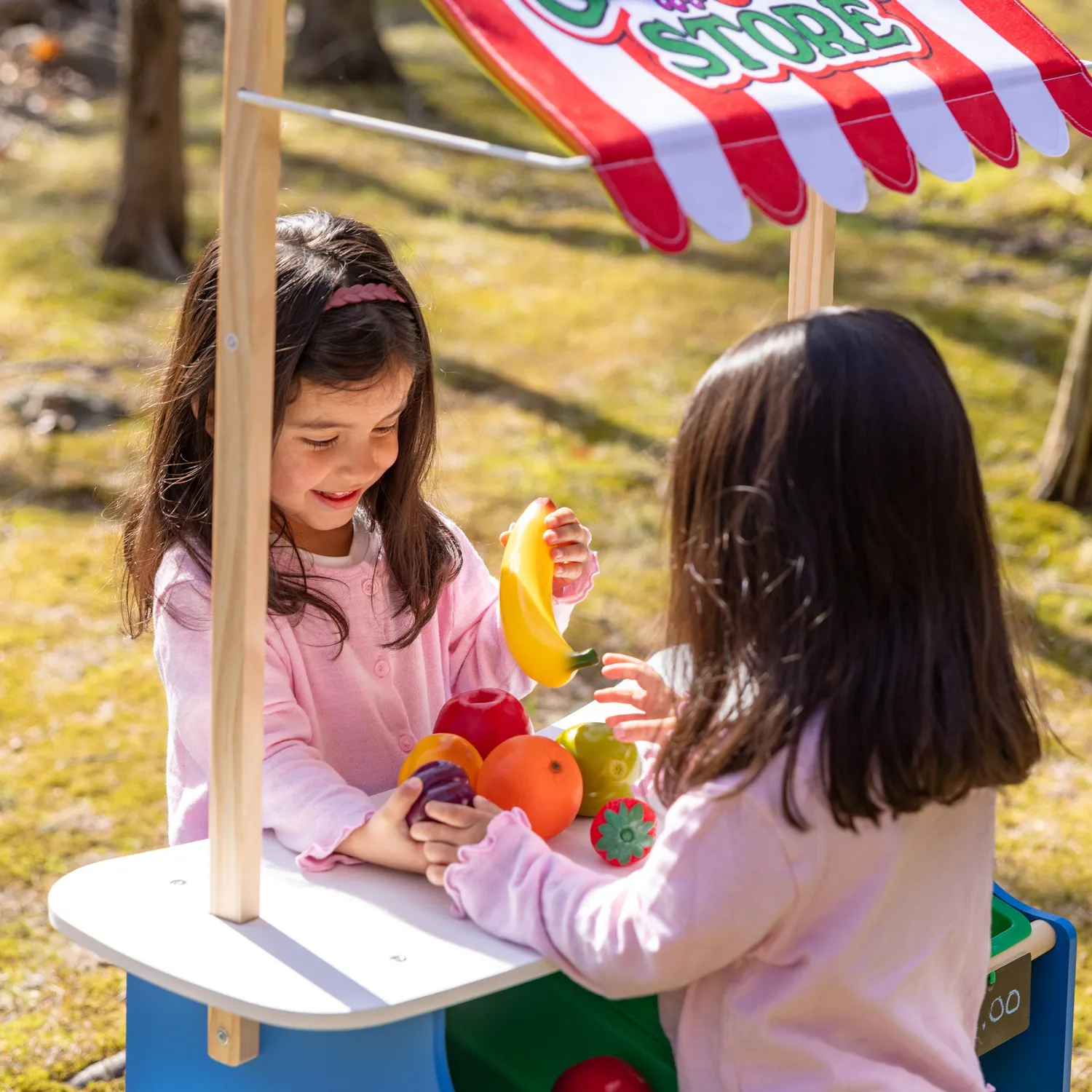 Melissa & Doug Grocery Store speelwinkel hout limonadekraam 3+ jaar