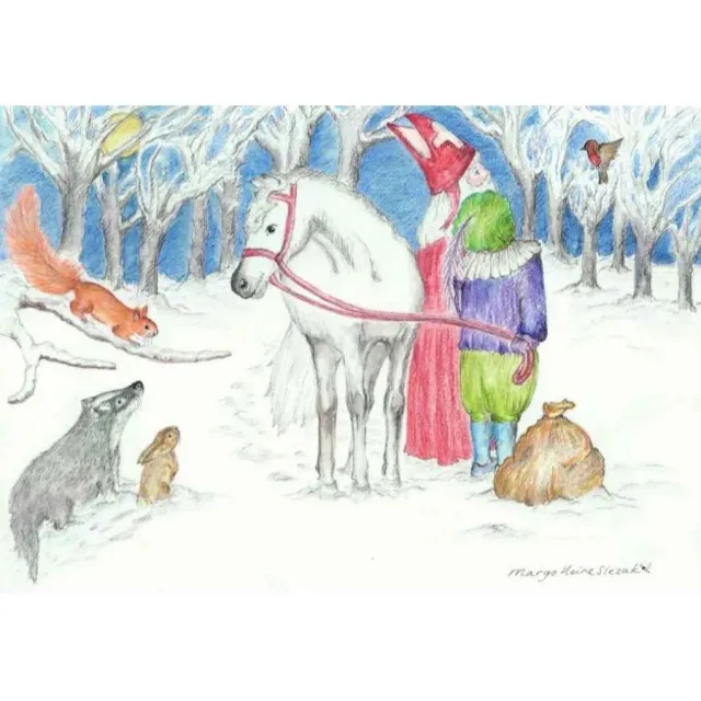 Ginger Fairy Eentje van Margo Dieren en Sint Nicolaas kaart
