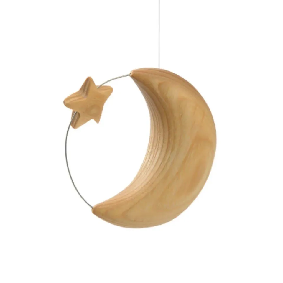 Ginger Fairy Maan & Ster klein hangdecoratie hout