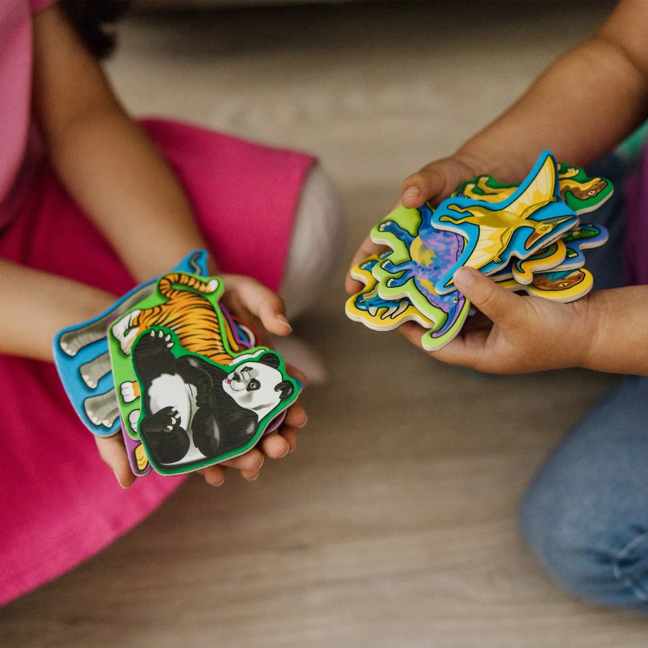 Melissa & Doug dieren en dino's houten magneten 40 stuks