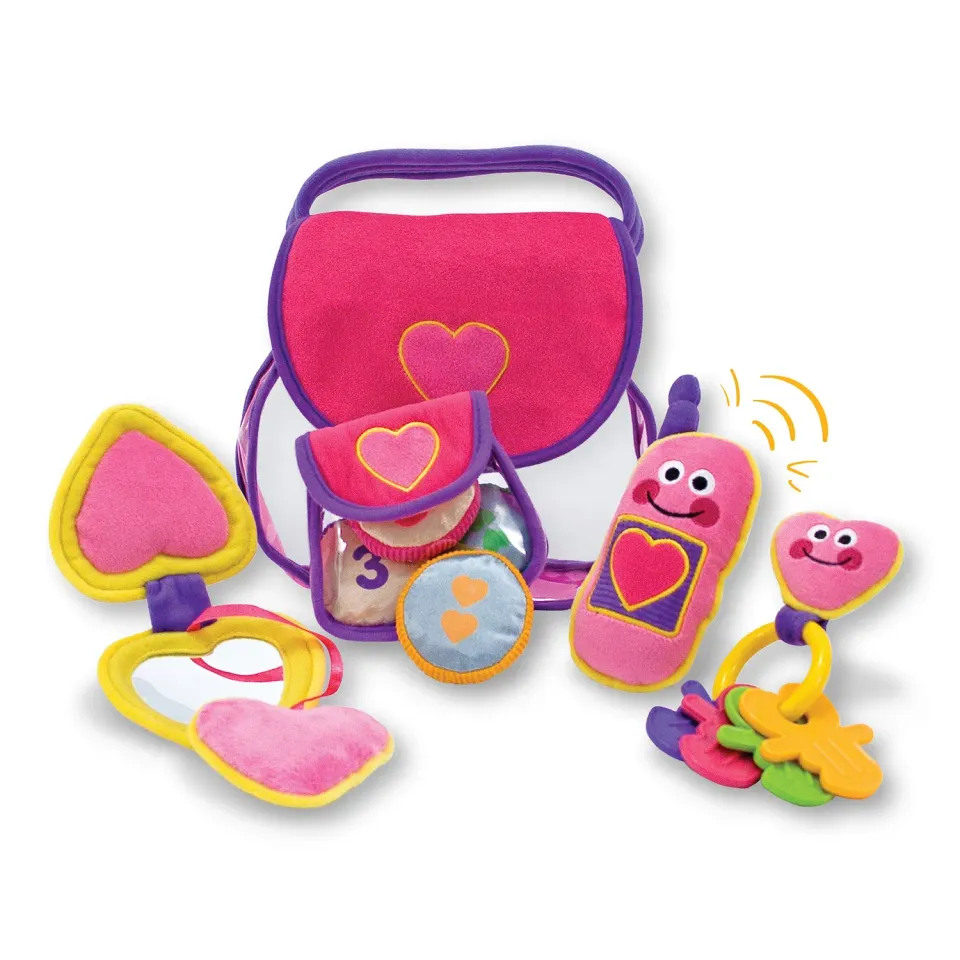 Melissa & Doug Pretty Purse zachte handtas peuterspeelgoed