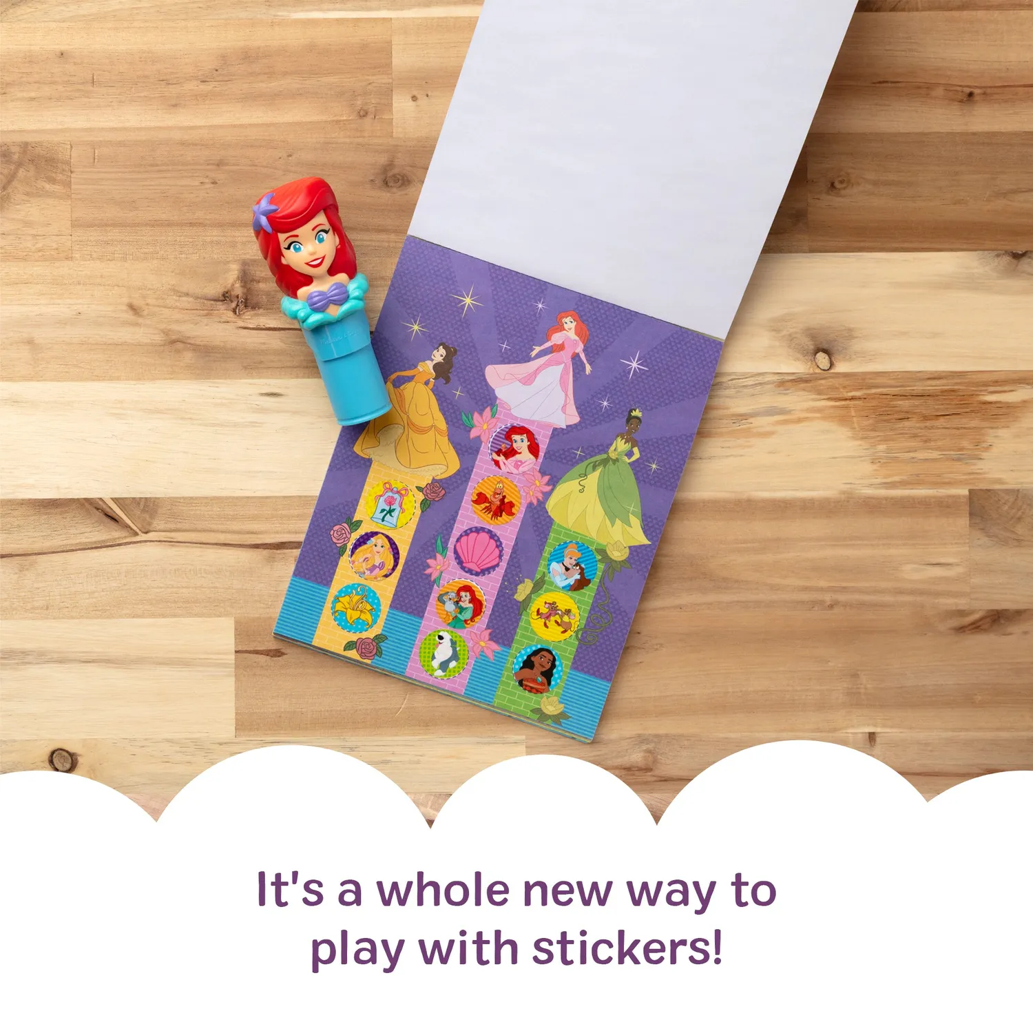 Melissa & Doug Sticker WOW Ariel stickerboek stempel