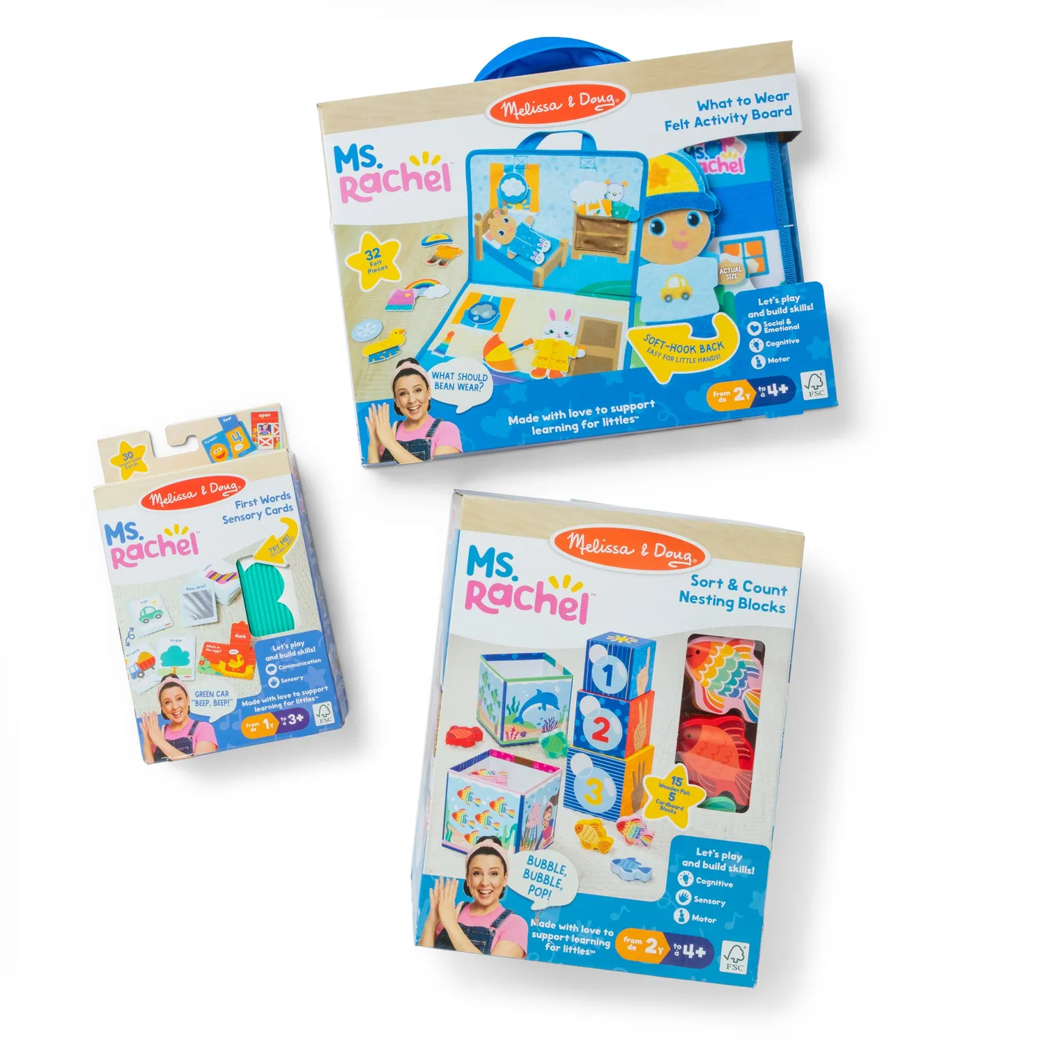 Melissa & Doug Ms. Rachel Learning Play speelset 1-2 jaar