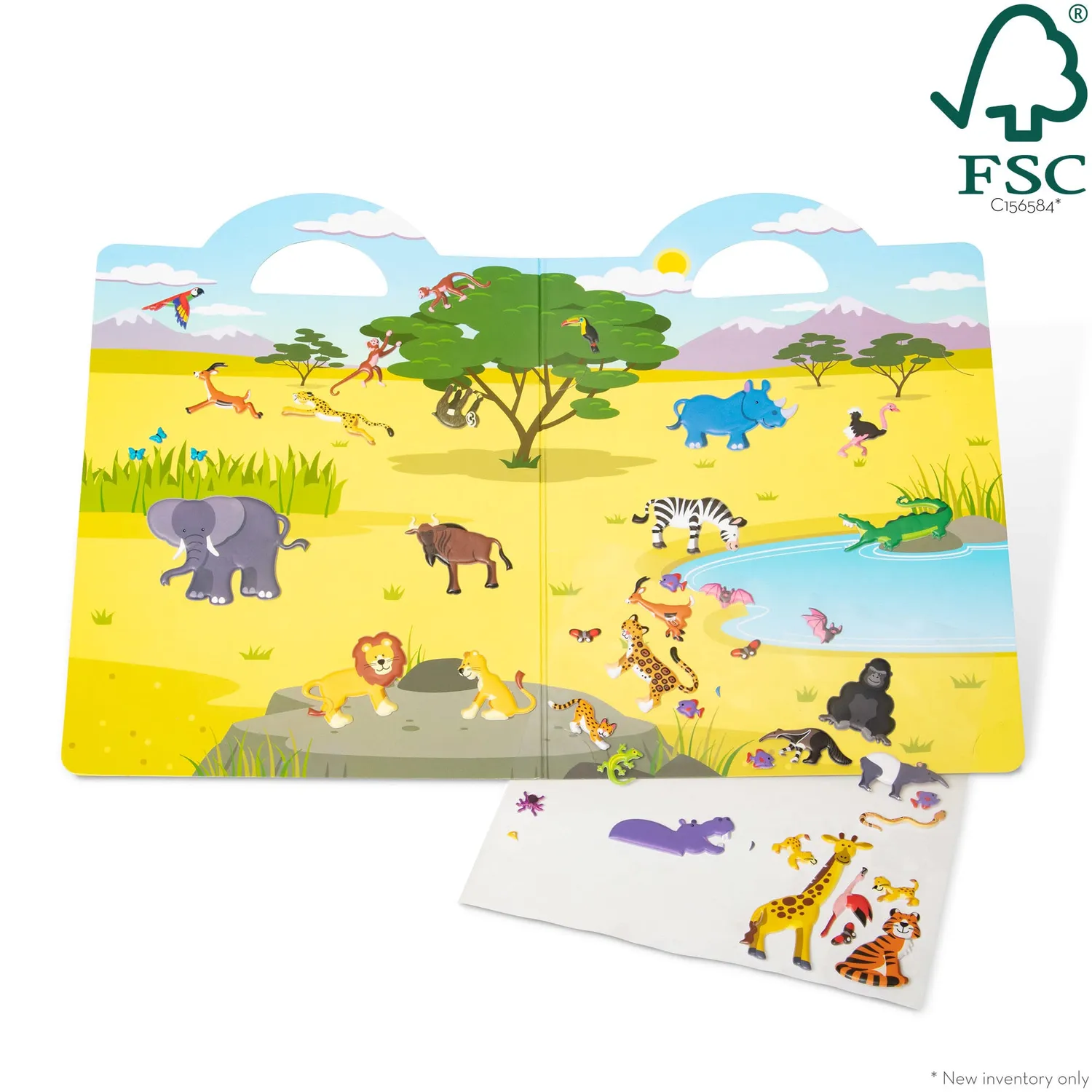 Melissa & Doug Puffy Sticker Safari stickerset 42 stuks