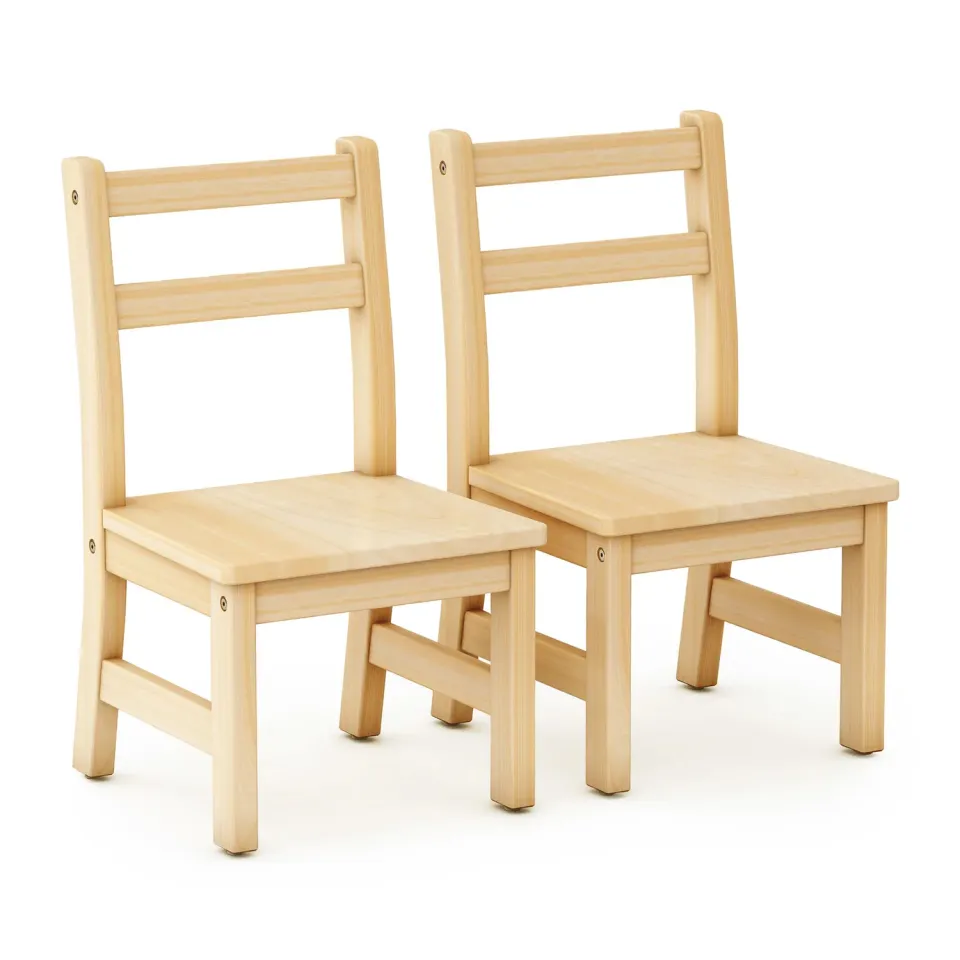 Guidecraft EdQ kinderstoel hout 25cm set van 2