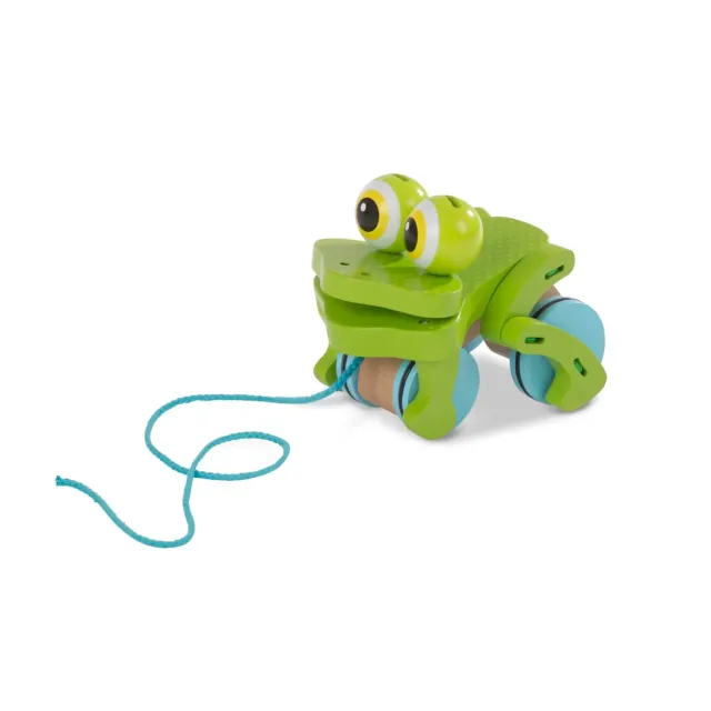 Melissa & Doug First Play Frolicking Frog trekspeeltje houten