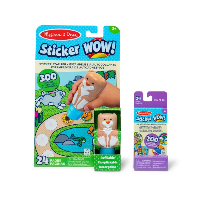 Sticker WOW Konijn Stempelset met 500 Stickers