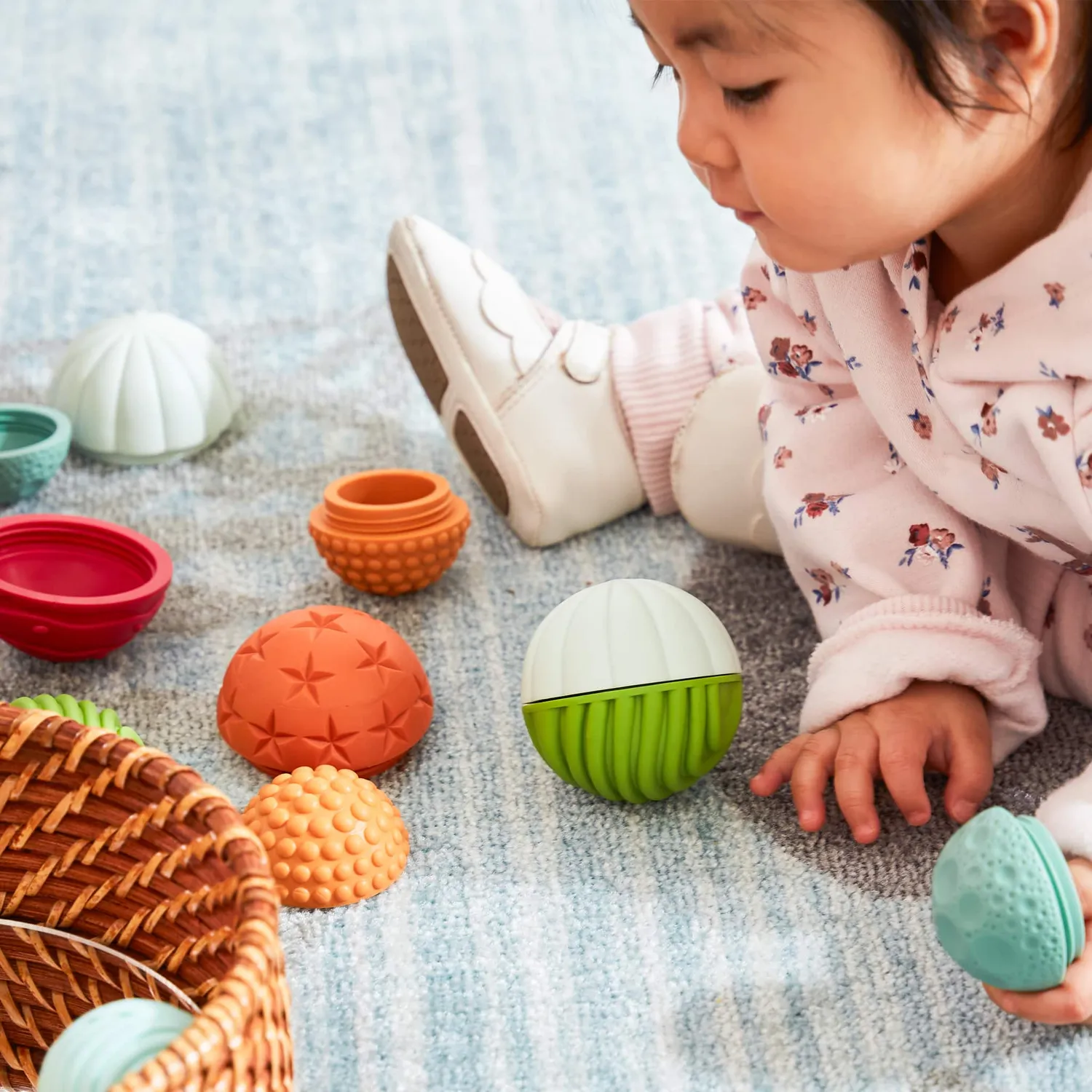 Guidecraft Textured Mix and Match Balls voelballen 8 stuks baby
