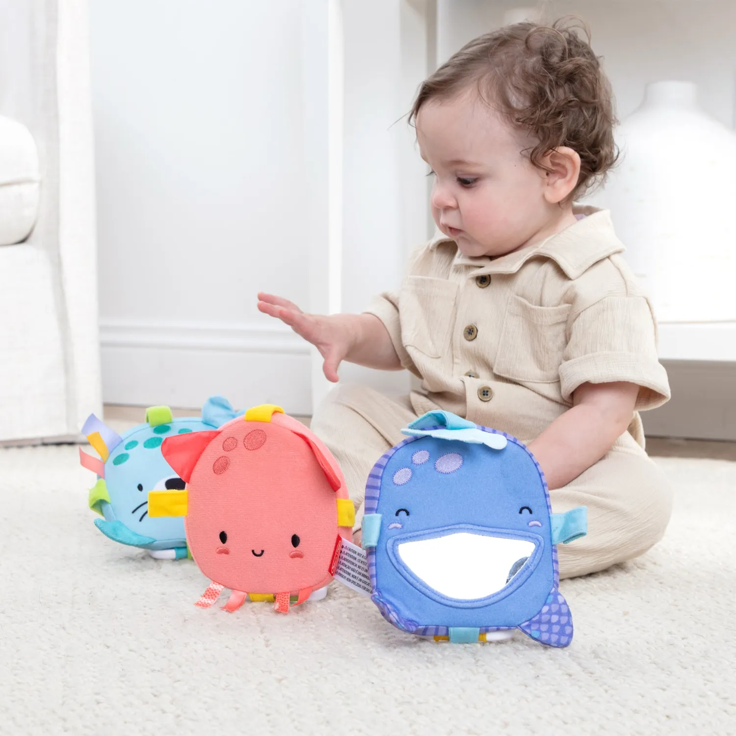 Melissa & Doug Ocean Waves Bounce babyspeelgoed 3 stuks