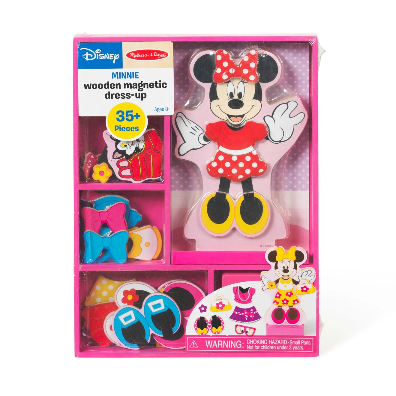 Melissa & Doug Minnie magnetische aankleedpop hout