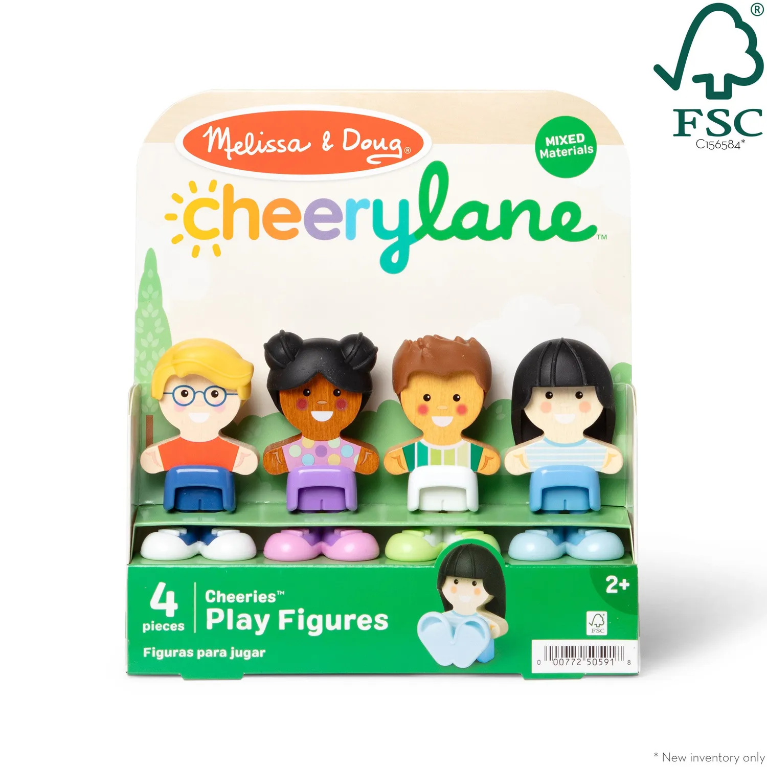 Melissa & Doug Cheery Lane Cheeries speelfiguren 4 stuks