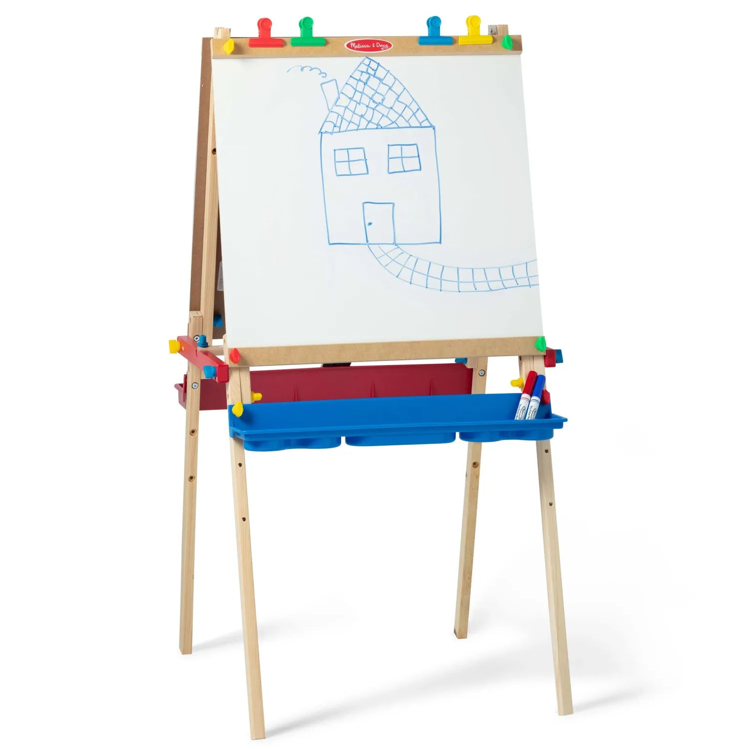 Melissa & Doug Deluxe Wooden Standing Art Easel schildersezel