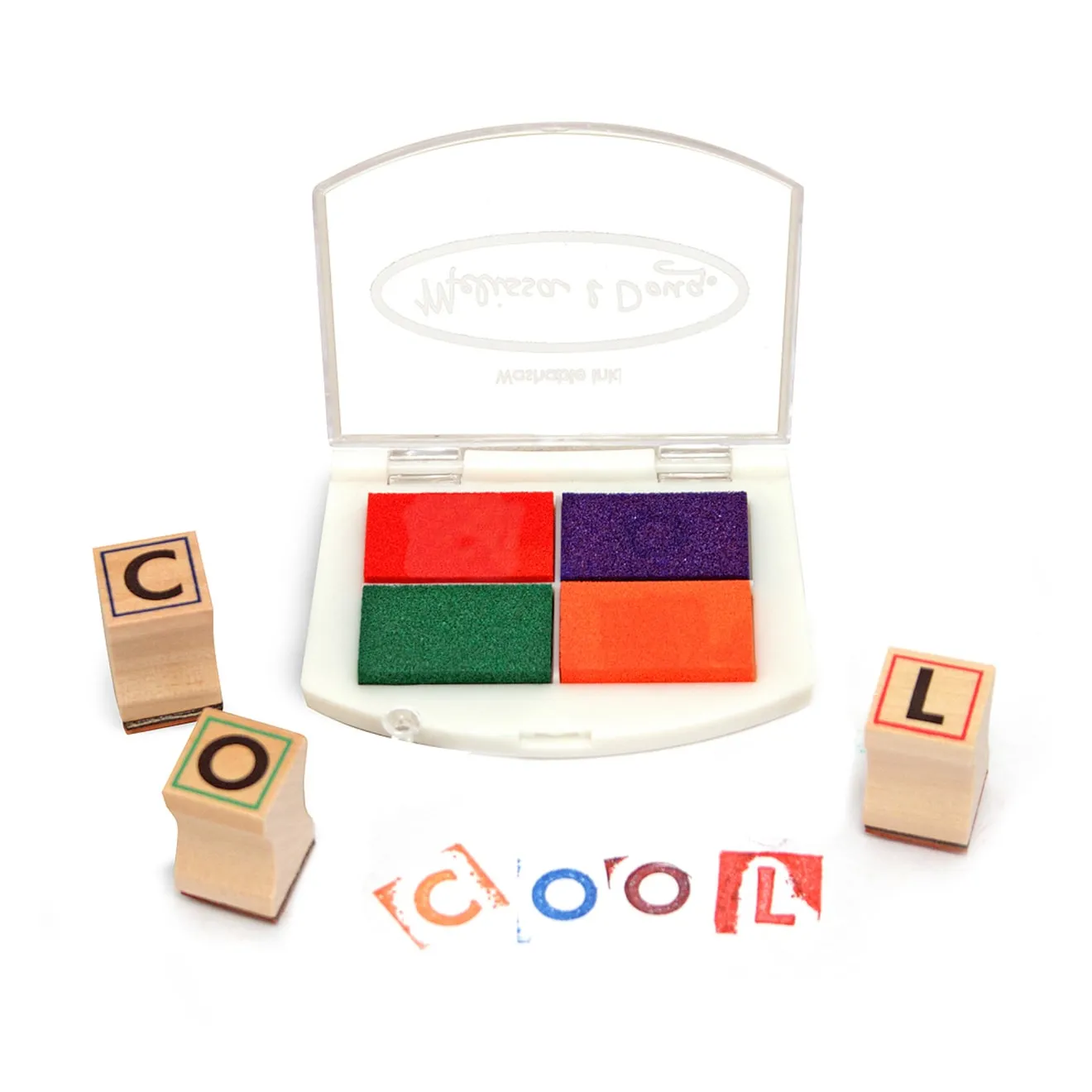 Melissa & Doug Alphabet stempelset 56-delig houten letters