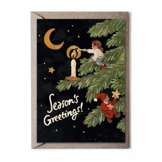 Ginger Fairy Season’s Greetings vouwkaart met envelop
