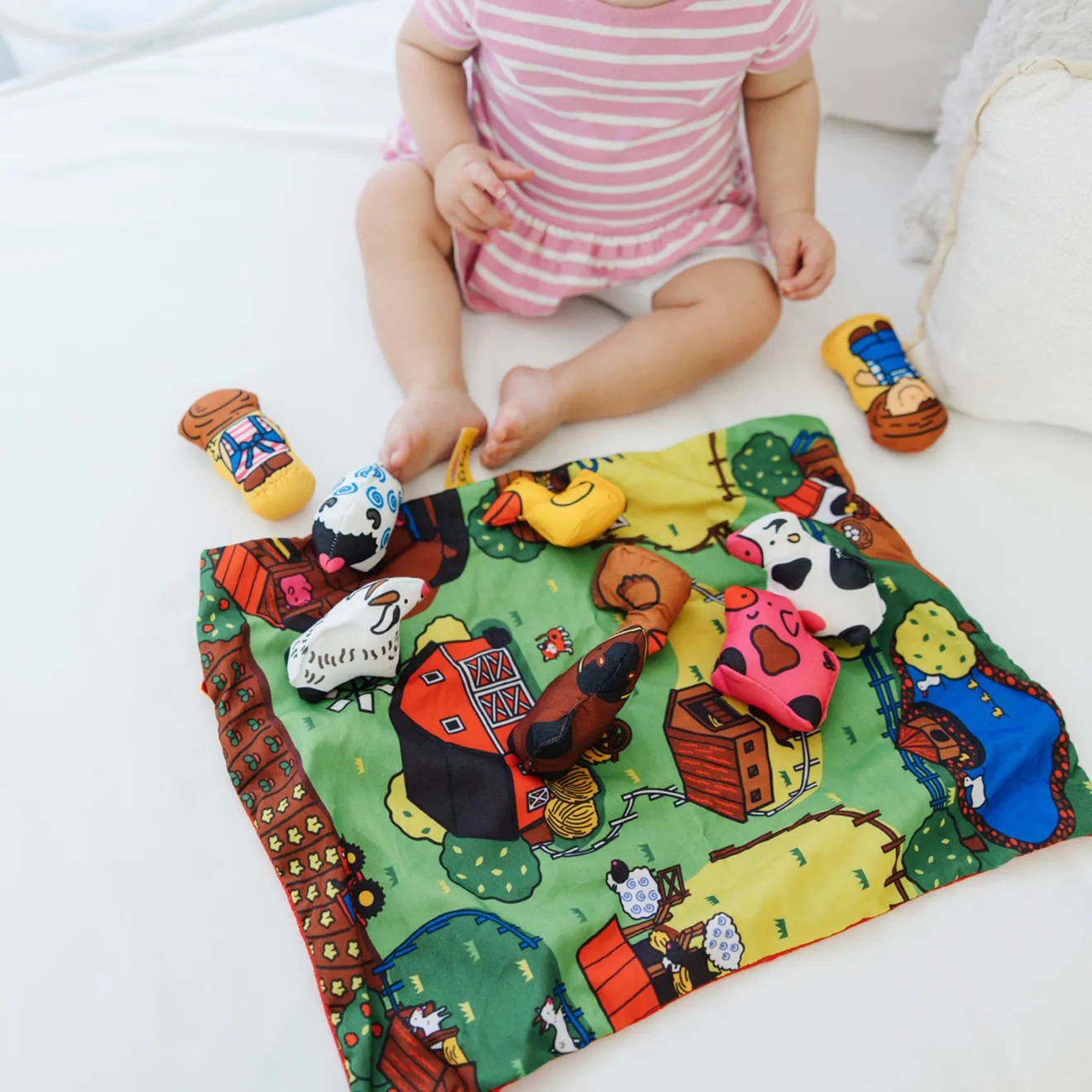 Melissa & Doug K's Kids speelkleed boerderij met knuffels
