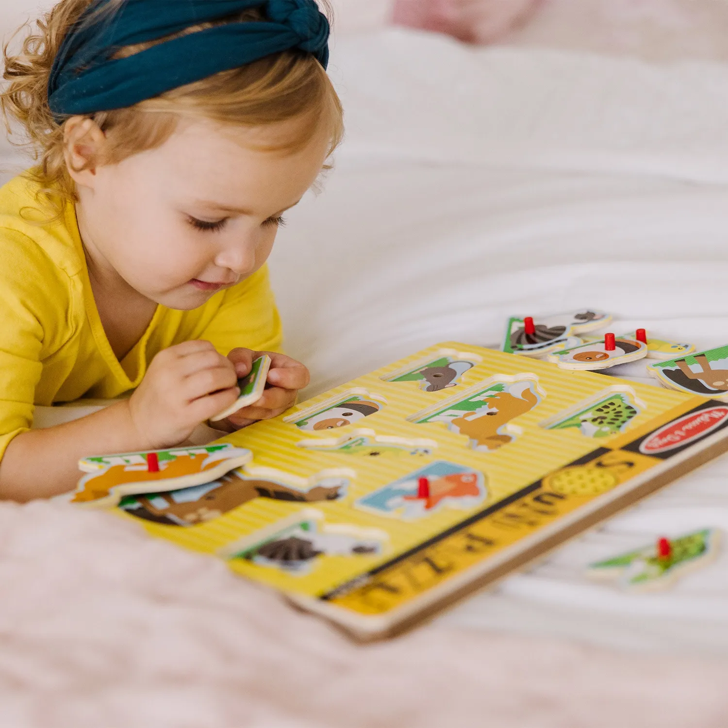 Melissa & Doug Pets geluidspuzzel 8 stukjes met dierengeluid