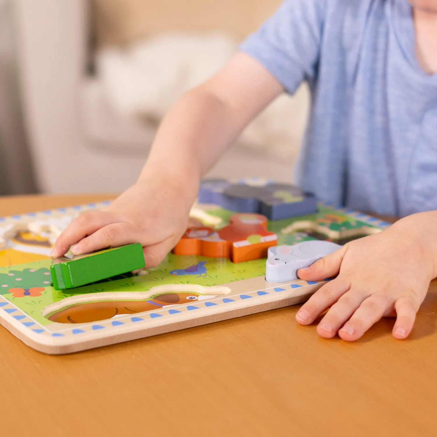 Melissa & Doug Pets houten puzzel 8 stukjes dieren 2+ jaar