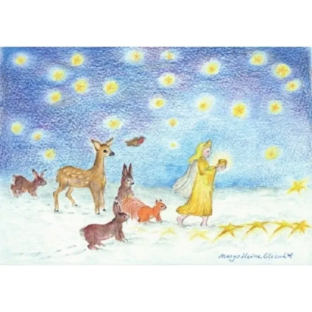 Ginger Fairy Eentje van Margo Kerstlicht kaart 10,5x15 cm
