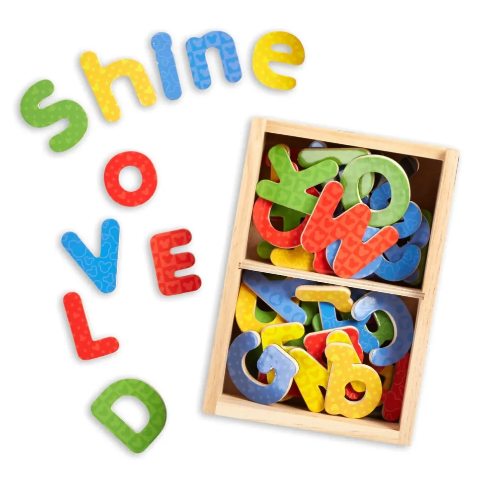 Melissa & Doug Mickey & Friends magneetletters hout 52-delig