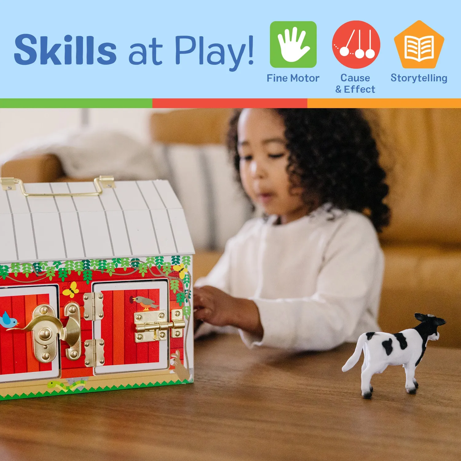 Melissa & Doug Latches Barn houten boerderij met dieren