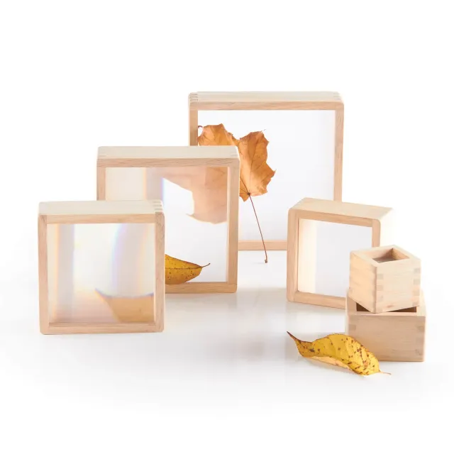 Guidecraft Magnification Blocks vergrootblokken 6 stuks hout